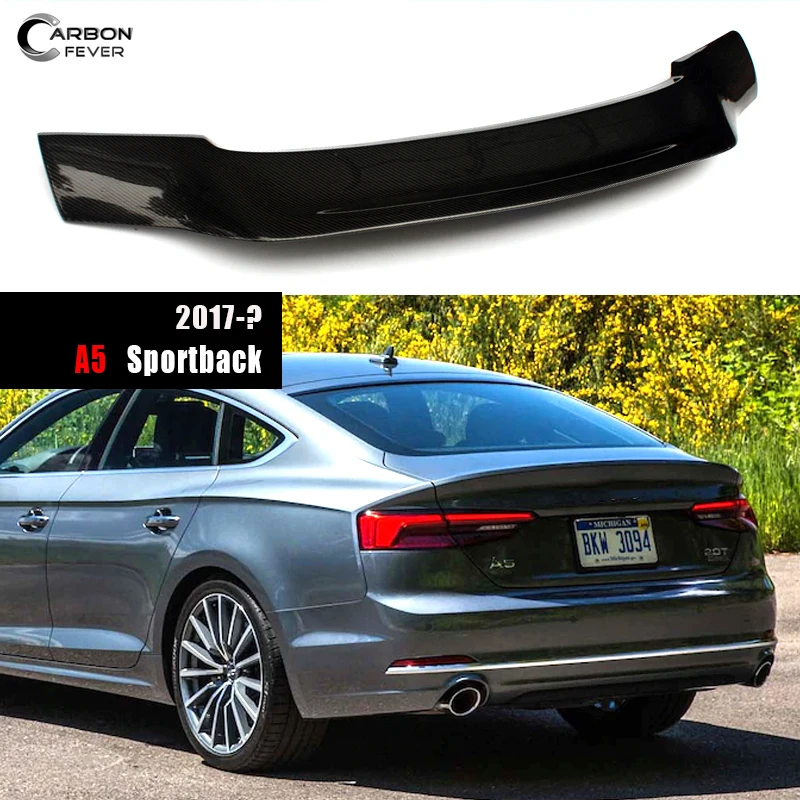 For Audi A5 S5 Rs5 B9 4door Sportback R/hk/s/m4 Style Carbon Fiber Rear  Spoiler Trunk Wing 2016-2023 - Spoilers & Wings - AliExpress