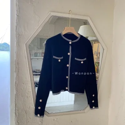 

Women Spring Autumn Sweaters Elegant Knitted Cardigans Long Sleeve Single-breasted Tops Ladies Fashion Solid Buttons Cardigans