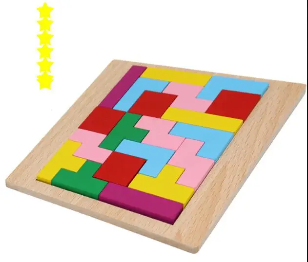 IQ деревянные Логические образовательные головоломки для детей Tangram головоломки игры для детей - Цвет: Puzzle 4