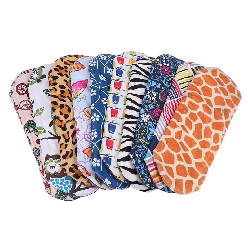 1PCS Reusable Sanitary Towels Pads Bamboo Cloth Washable Menstrual Eco Mama Pads Napkin Waterproof Regular Flow Feminine Hygiene