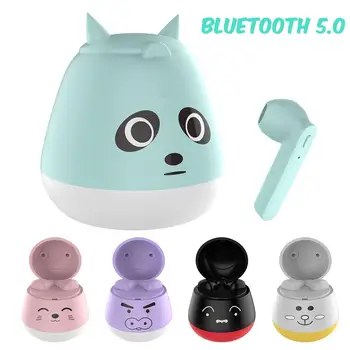 

ZW-T7 TWS Bluetooth 5.0 Earphone Wireless Headset Cute Stereo Sports In-Ear Headset Earphones Mini Earbuds with Charging Box