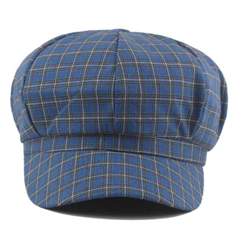 SHALUOTAOTAO, женская шапка, весна-осень, тонкая, трендовая, кепка, s, элегантная, винтажная, модная, решетка, восьмиугольная, кепка, дамские, брендовые шапки