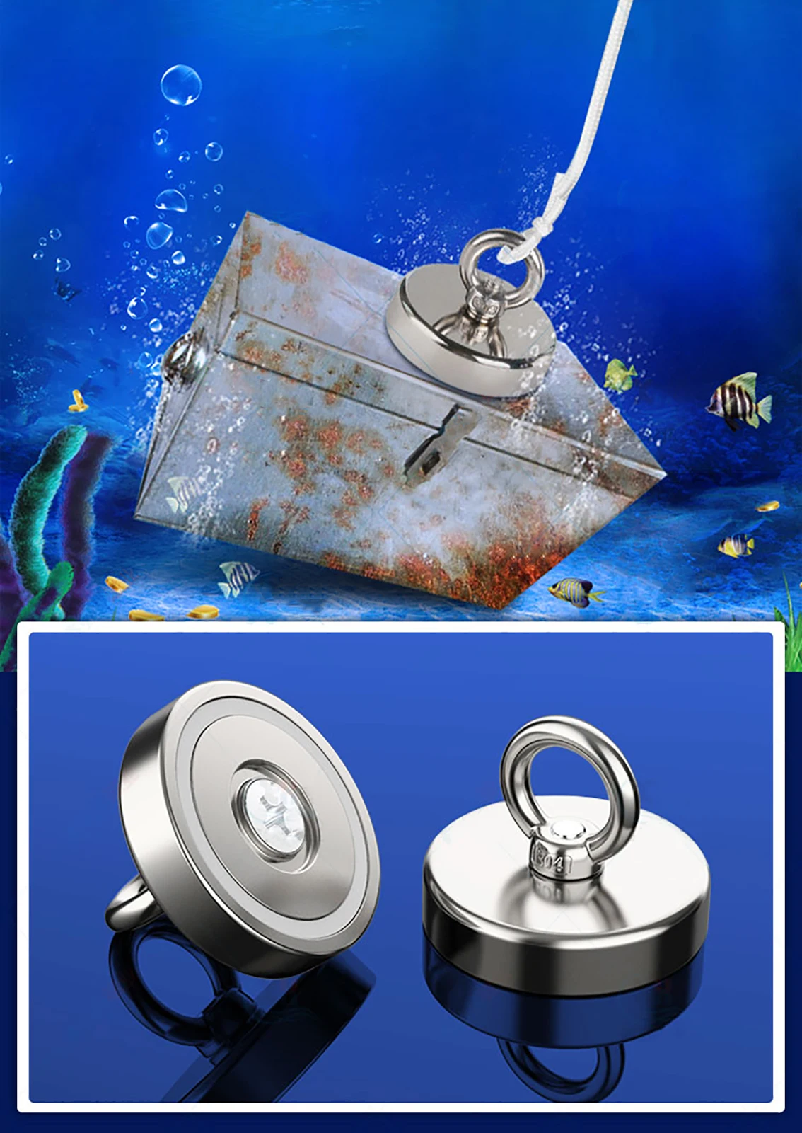 Hook Extra Strong 45kg Neodymium For Grill Tool