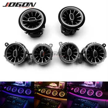 

64color Dashboard Air Vent Outlet Ambient LED Illuminated Turbo Trim For Mercedes Benz E Class W213 E300 E400 E350 2017-2019