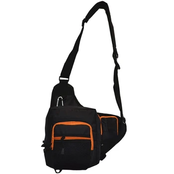 

TOP!-Multi-Purpose Lure Fishing Bag Outdoor Canvas Backpack Waterproof Canvas Fishing Reel Lure Tackle Bag
