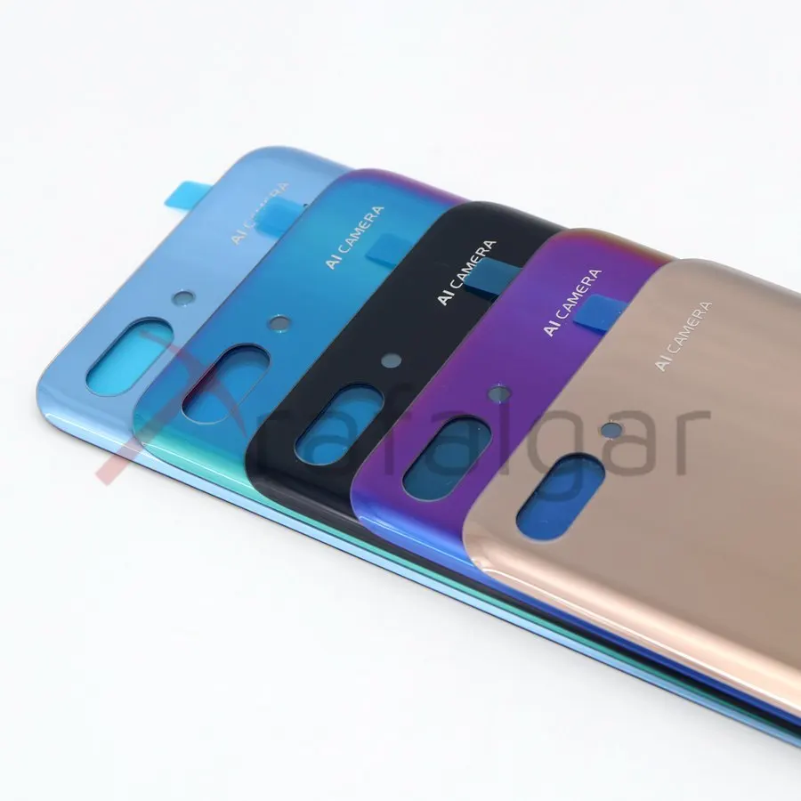 Задняя стеклянная крышка для Huawei Honor 10 задняя корпуса батареи панель с объективом