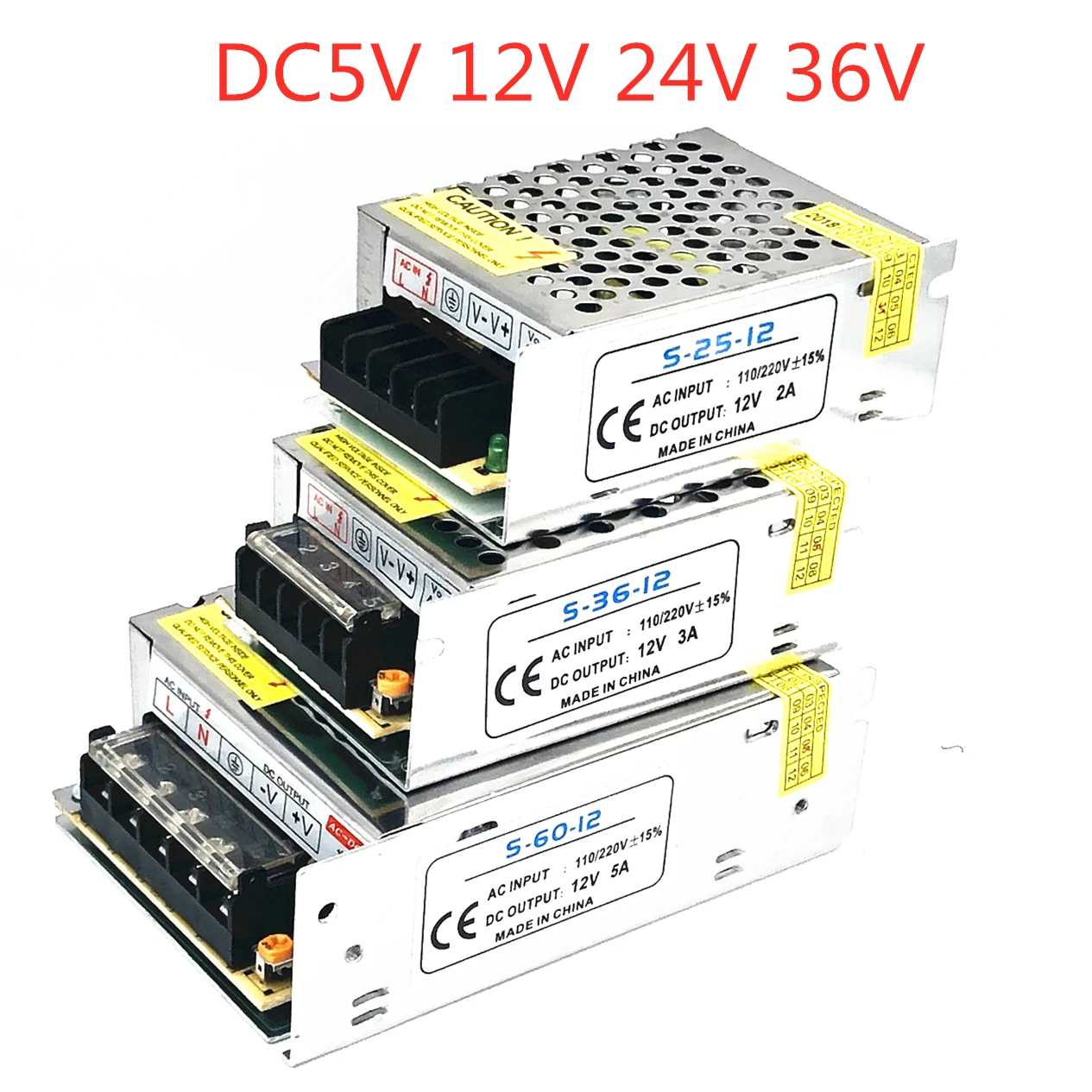 

DC12V 2A 3A 24V 1A AC-DC Switching Power Supply Source