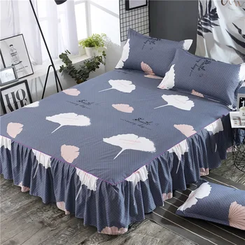 

3 pcs Bedspread Bed Skirt Type Bedspread Single Piece Simmons Mattress Cover Protection Anti-skid And Dustproof 1.5m1.8m 2m