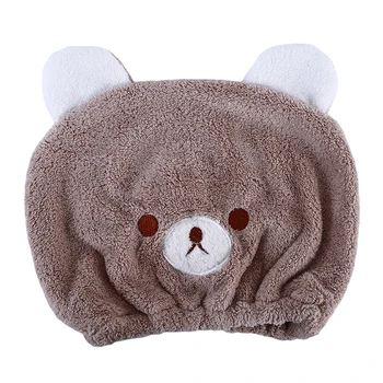 

Cute Baby Hair Dry Hat Towel Quick Dry Shower Cap Strong Absorbing Drying Soft Cartoon Children