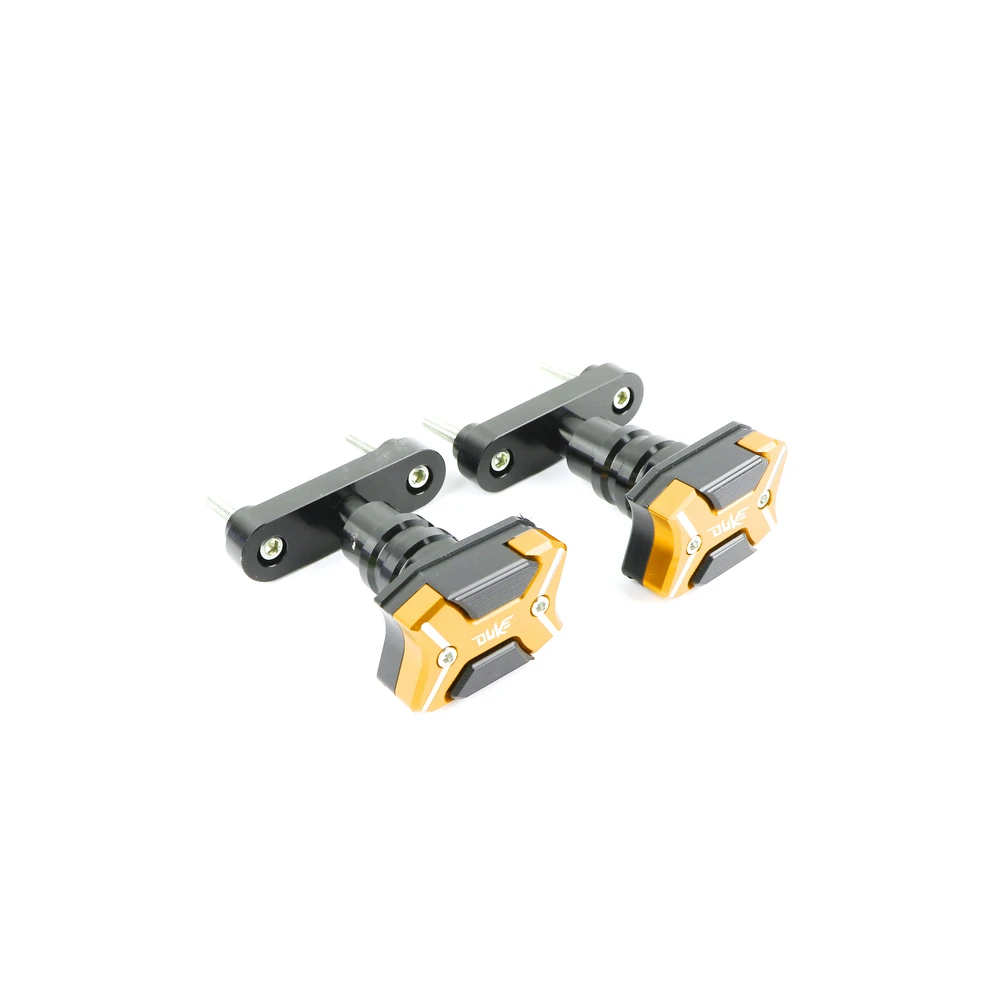 Мотоцикл с ЧПУ Рамка слайдер Crashpads протектор щитки для KTM DUKE 390 17-18 - Цвет: Gold