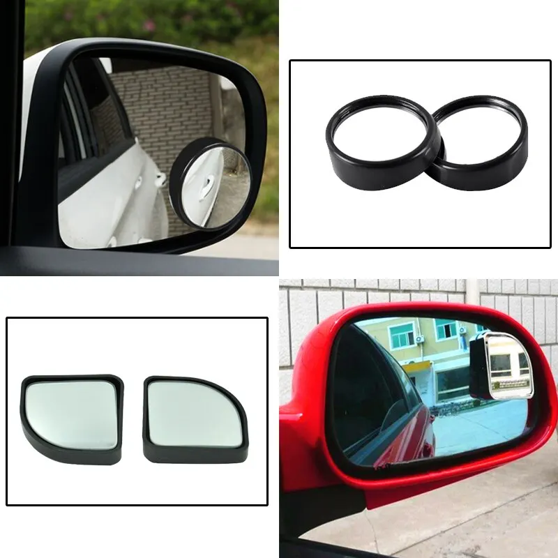 

TOSPRA Universal Car Vehicle Blind Spot Mirror Degree Rotatable Adjustable Wide Angle Rear Side View 2pcs Blind Spot Mirrors New