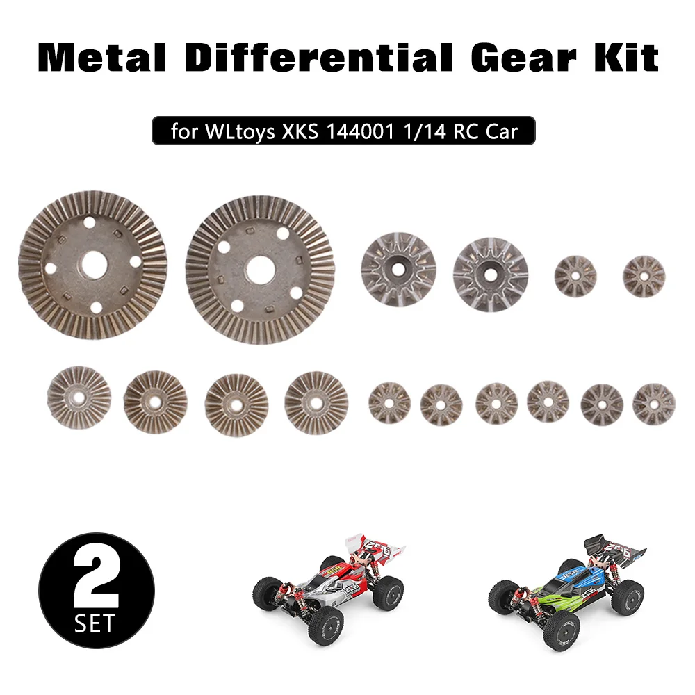 Для WLtoys XKS 144001 1/14 RC Car Diff Gear дифференциальная основная Металлическая