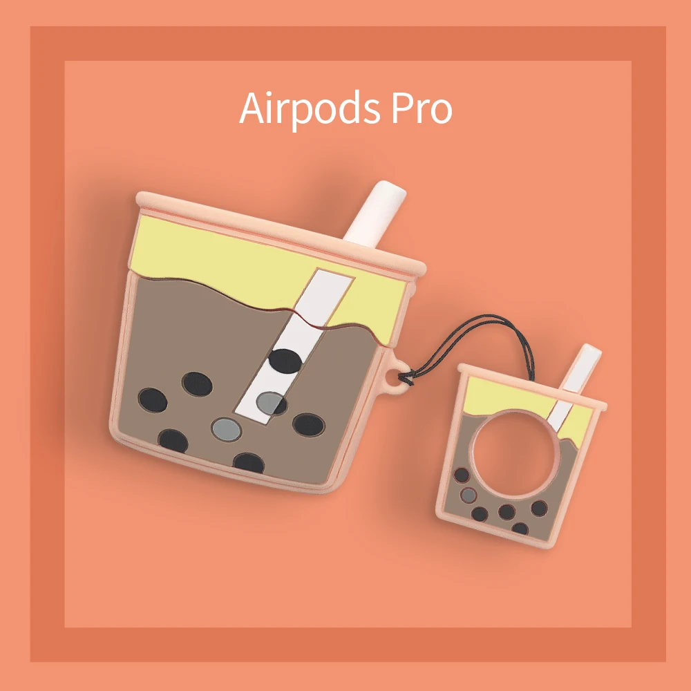 3D чехол для наушников для Airpods Pro Чехол Милые силиконовые Мультяшные наушники/Earpods чехол для Apple Air Pods 3 Pro Чехол с брелком - Цвет: 201EJT011-3