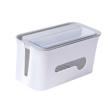 

1pc Cable Storage Box Durable Reusable Cord Hider Box Cord Organizer Socket Box for Home
