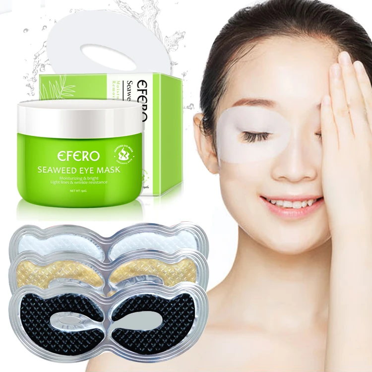 

Collagen Crystal Eye Mask Seaweed Eye Patch Dark Circles Remover Anti Wrinkle Anti Aging Eye Pads Sleeping Sheet Mask for Eyes