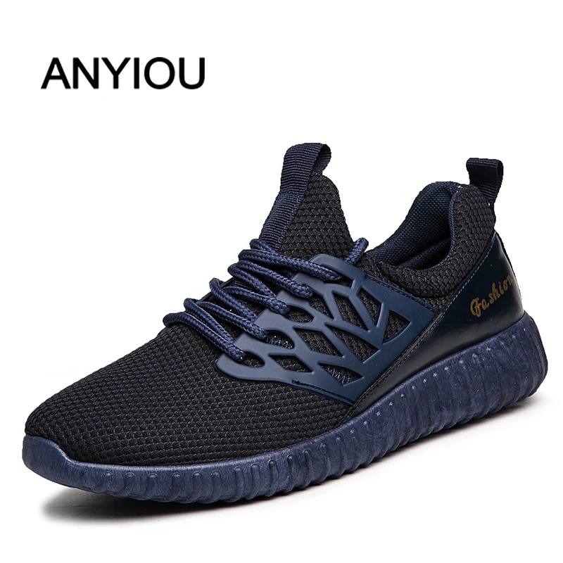 

ANYIOU 2020 Flying Woven Men's Shoes Women's Shoes Comfortable Lightweight Casual Breathable Sports Shoes Running Shoes 39-44