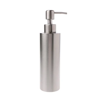 

304 Stainless Steel Pump Liquid Soap Lotion Dispenser Bottle Kitchen Bathroom