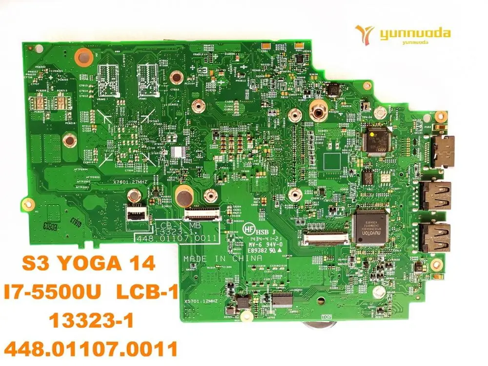 Most effective  Original for Lenovo S3 yoga 14 laptop motherboard S3 YOGA 14 I7-5500U LCB-1 13323-1 448.01107.0011 