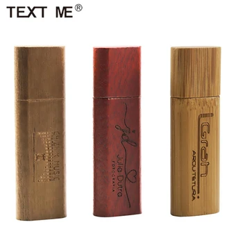 

TEXT ME 64GB free custom logo Wooden usb flash drive pendrive 4GB 8GB 16GB 32GB memory stick LOGO Laser engraving