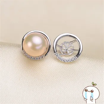 

Earrings Accessories For Women DIY Jewelry Making DIY Handmade Pearl Ear Hook Party Silver Unique 2019E058
