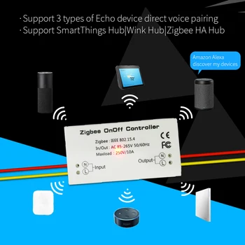 

Timethinker Ewelink Zigbee Smart Home Domotica Remote Control Switch WiFi On/off Switch for Samsung Smart Things Hub Alexa Echo