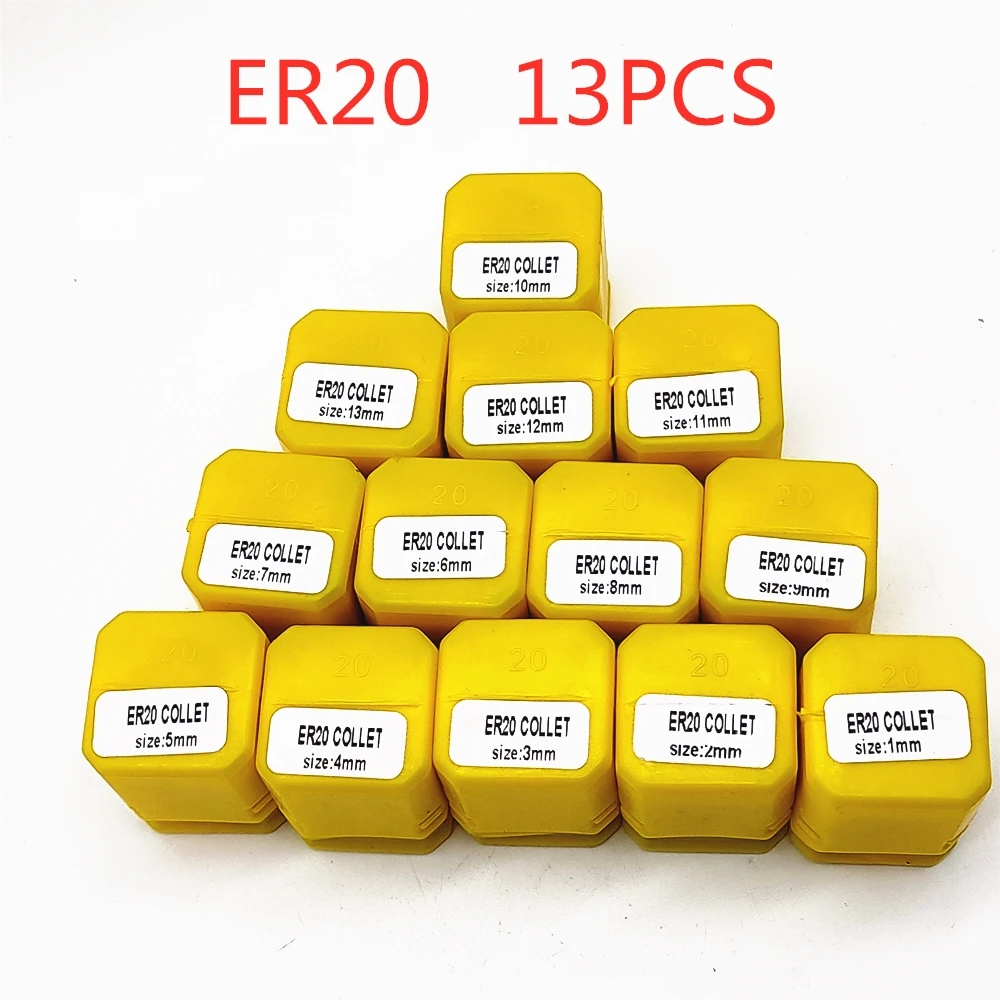 1PCS ER20-3.175mm 1/2/3/4/5/6/7/8/9mm Accuracy Spring Collet Chuck ER20 1mm-13mm For CNC Milling Cutter Lathe Tool | Инструменты