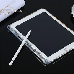 Funda – coque en silicone souple pour iPad Mini Air Pro 1 2 3 4 5 6 7 8 7.9 9.7 10.2 11 5ème 6ème 7ème génération avec porte crayon 