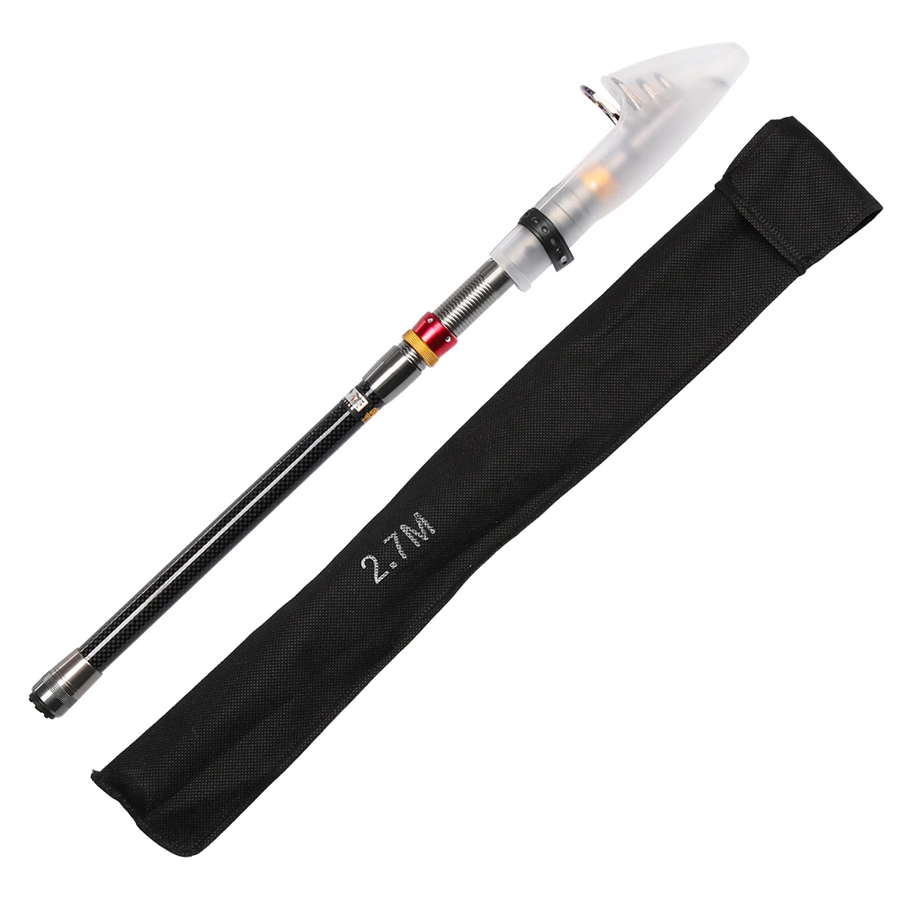 Portable Winter Fishing Rod Ultralight Carbon Fiber Telescopic Portable Sea Spinning Pole Retractable Pen Pole High Quality