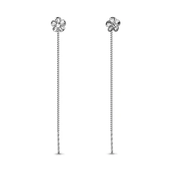

Earrings long AQUAMARINE without inserts Silver 925