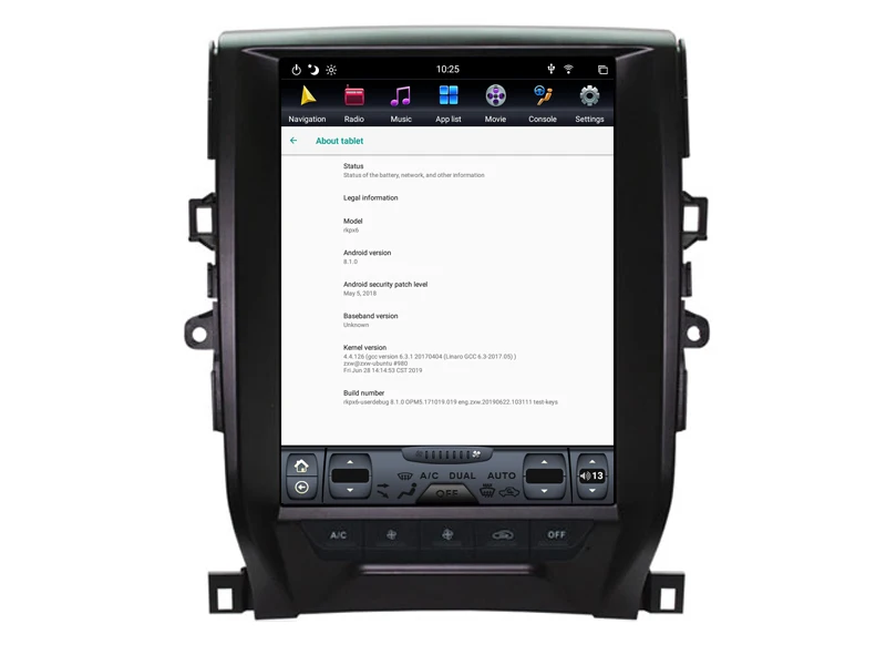 12," вертикальный ips экран Автомобильный Радио плеер для Toyota eiz 2011- gps PX6 tesla carplay головное устройство Android 8,1 Автомобильный мультимедийный