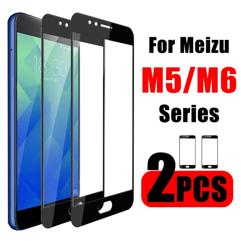 2 шт. Защитное стекло для Meizu M5 M6 Note защита экрана Maisie M5s M 5 6 закаленное 5Note броня 5S