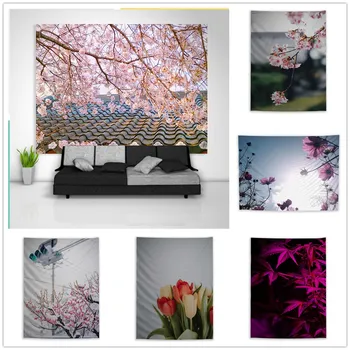 

Plant Flowers Landscape Tapestry Art Wall Hanging Sofa Table Bed Cover Home Decor Dorm Gift