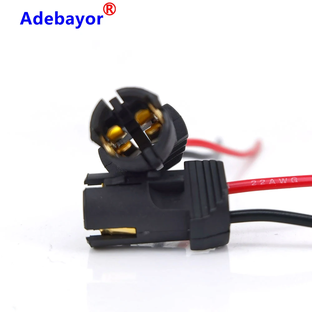 100X Car 12CM T10 led bulb Connector W5W 168 194 Car Lamp Cable Auto Bulb Wire Light T15 LED Bulbs Socket adapter Ador