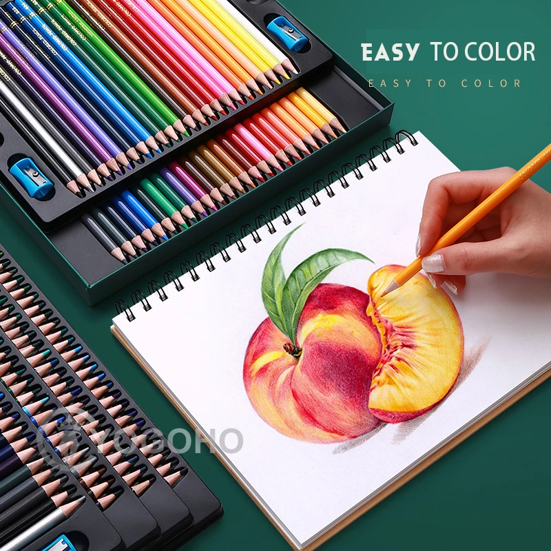 STALO 120 Crayons de couleur à l'huile ou l'eau Professionnelle Aquarelle DESSIN 