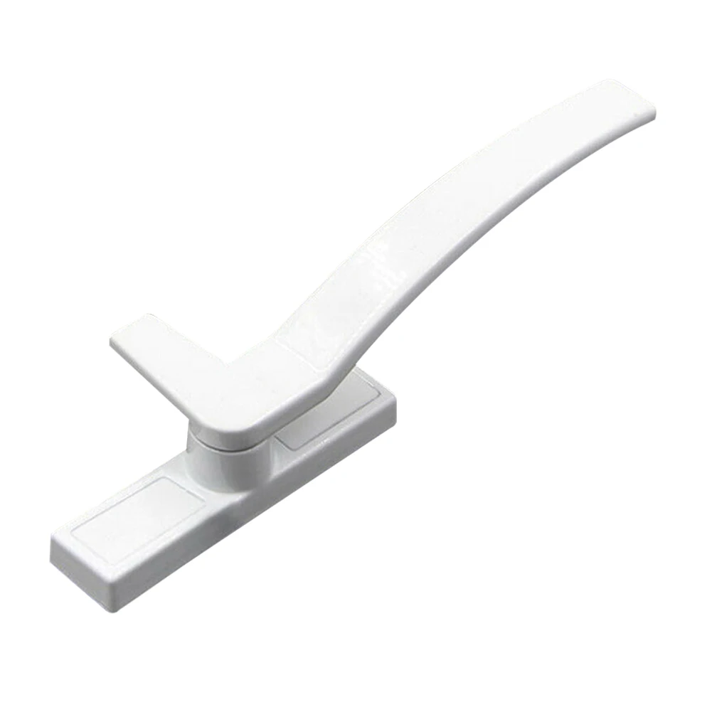 

1PC Safety Zinc Alloy Accessories Hardware Fitting Grip Hand Window Locking Handle Replacement Easy Install Durable White Tone