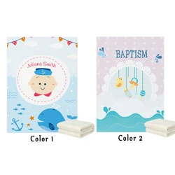 LVYZIHO – couverture polaire personnalisée avec nom de bébé, en flanelle, 30x40 / 48x60 / 60x80 pouces 