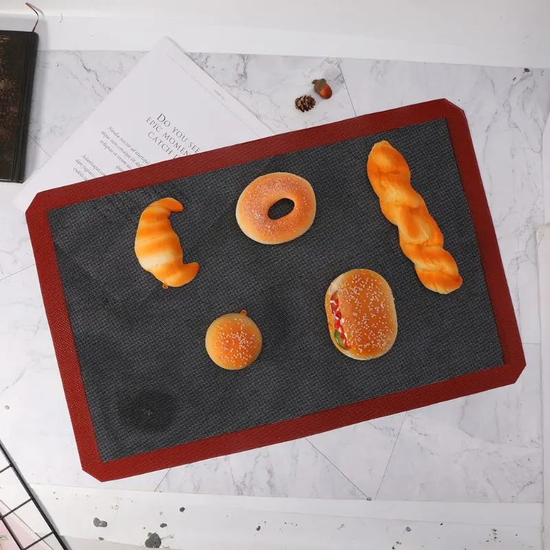 Perforated Baking Mat Silica Gel Non-Stick Mesh Gridiron Bakery Sheets Oven Liner Tool For Cookie Bread X4YD