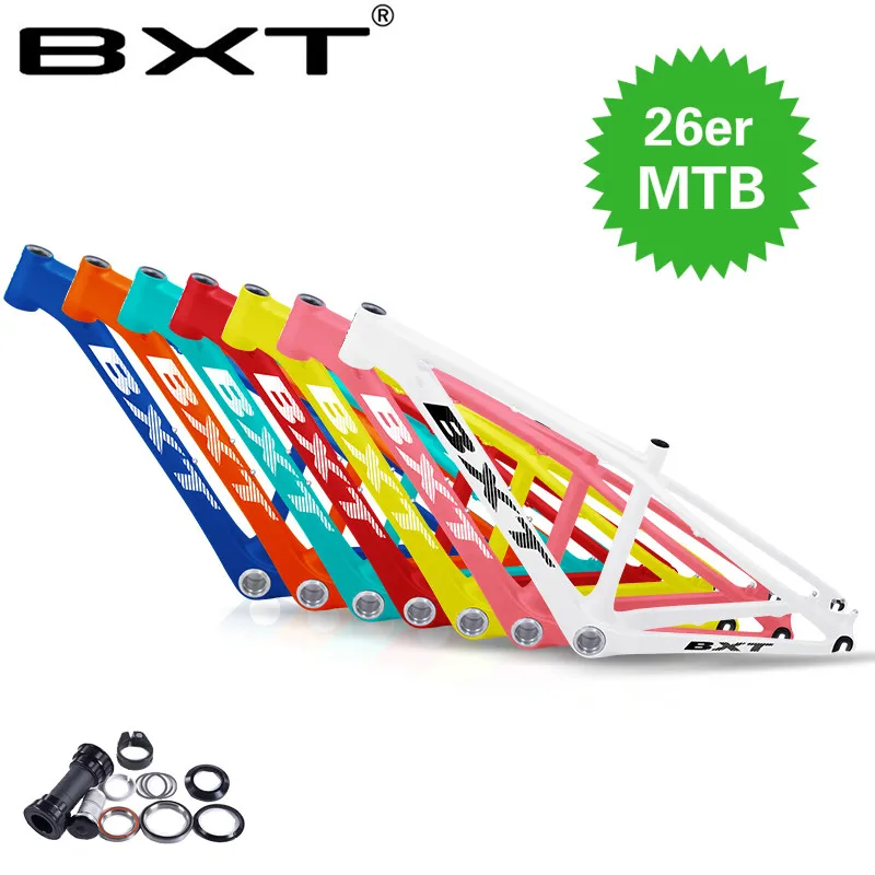 Cheap Free shipping Chinese carbon kids mountain bicycle frame 26er 14 / 16 inch children 26 MTB frame with headset+clamp+BB92 1