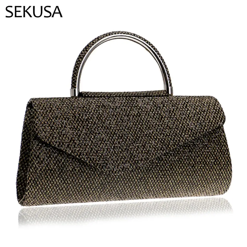 

Sequined Women Evening Bags Chain Shoulder Handbags Fashion Lady Wedding Party Clutch Bags 2020 Luxury Bag