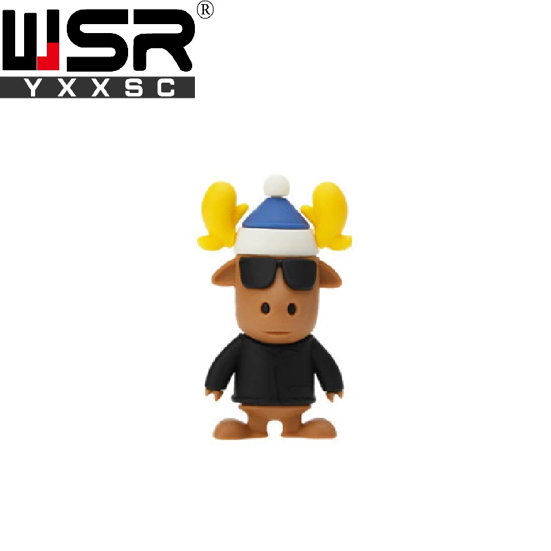 Мультфильм Санта usb2.0 флеш-накопитель 32gb 64gb 128gb Красный снеговик/Рождественская елка Забавный usb накопитель 4gb 8gb 16gb Милый модный праздничный подарок
