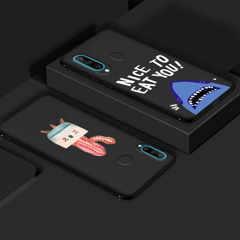 Для huawei P20 Lite чехол P30 Pro Силиконовый противоударный для mate 20 10 30 P10 P Smart 2019 Z черный
