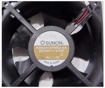 

Free shipping KDE2412PMS2-6A DC 24V 5.5W 120x120x38mm 2-Wire Server Cooler Fan