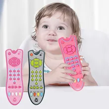 Детская имитация пульт дистанционного управления Музыкальные Развивающие игрушки музыкальный мобильный телефон тв ранняя обучающая машина игрушка для детей подарок для детей