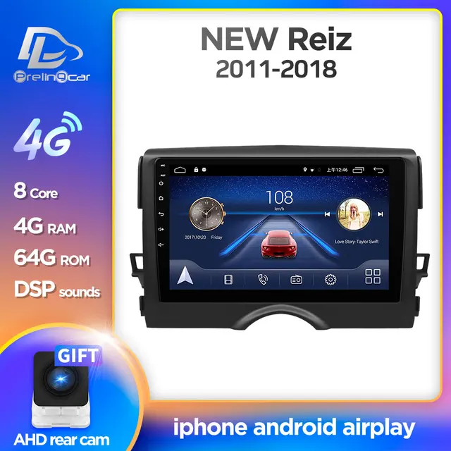 $US $118.40 4G Lte Android 9.0 multimedia navigation system For Toyota Reiz Mark X 2011-2018 years car dvd play