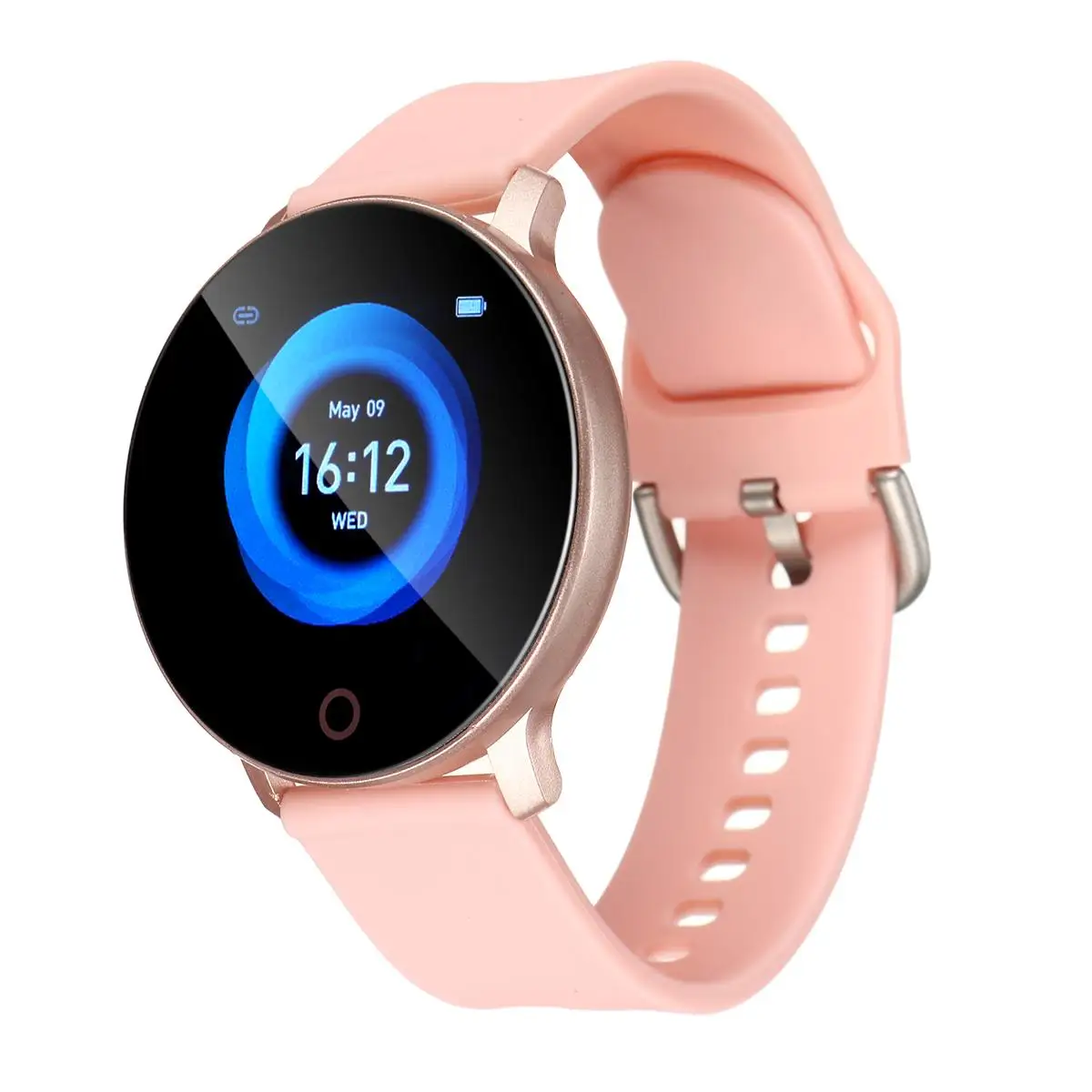 Rose Gold X9 Смарт часы bluetooth 1,3 дюймов цветной ips HD сенсорный экран браслет монитор сердечного ритма кровяного давления спортивные водонепроницаемые часы - Цвет: Rose Gold