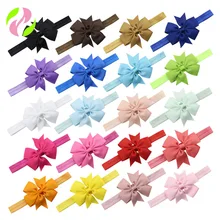 Европа и Америка V рыбий хвост детский бант лента для волос маленькие шесть бантик-ушки эластичная повязка на голову повязки для волос головной убор