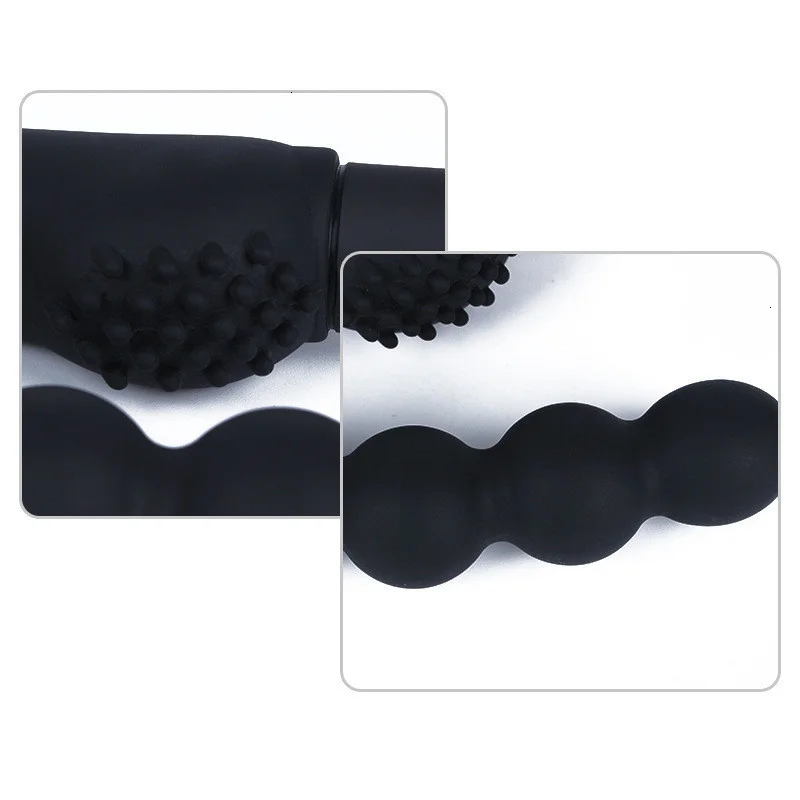 Silicone 10 Speed Vibrating Anal Plug Prostate Massager Anal Vibrator Sex Toys for Men Anal Beads Butt Plug Sex Products11