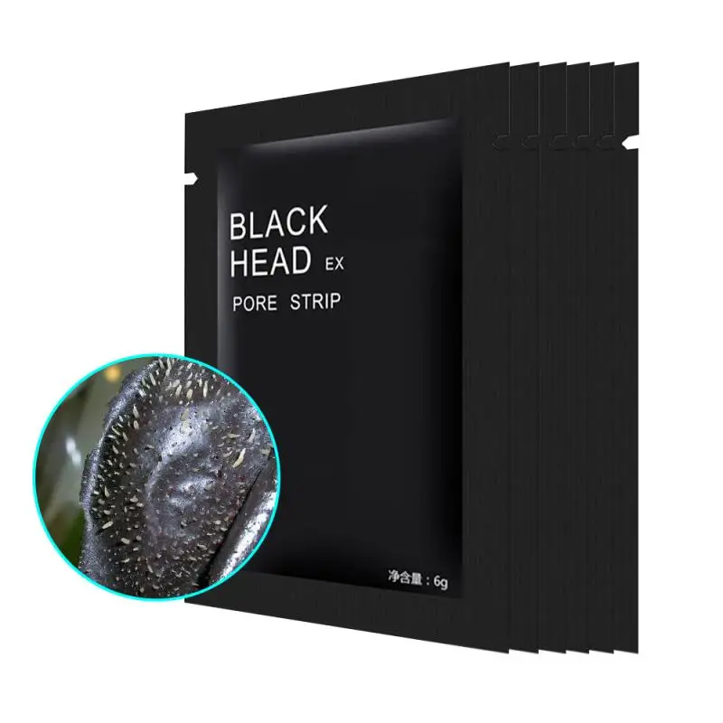 10pcs Nose Skin Care Black Mask Deep Cleansing Blackhead Remove Strawberry Treatment Face Masks Sticker Clear Black Head TSLM1
