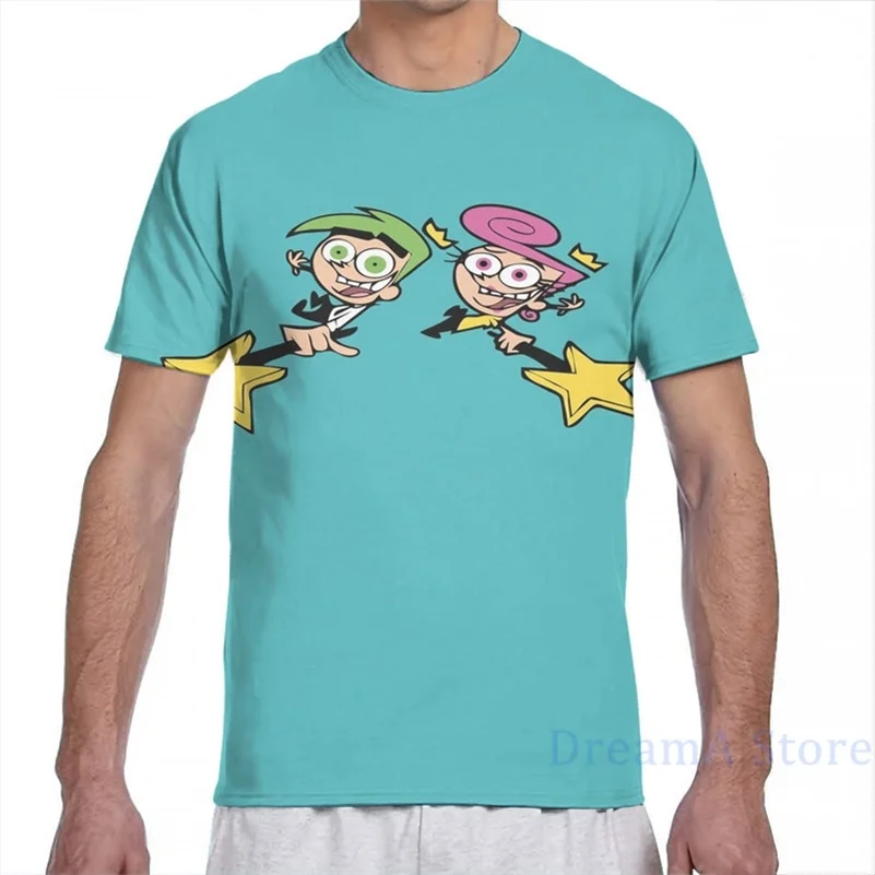 Футболка Cosmo and Wanda для мужчин и женщин модная тенниска с принтом по всей длине