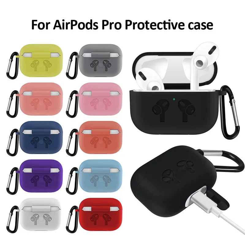 Силиконовый чехол/металлическая Пылезащитная наклейка для Airpods Pro Bluetooth наушники Защитная крышка с крючком, для Airpods Pro Аксессуары